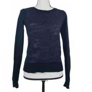 All Saints Spitafields Black Armatura Sweater